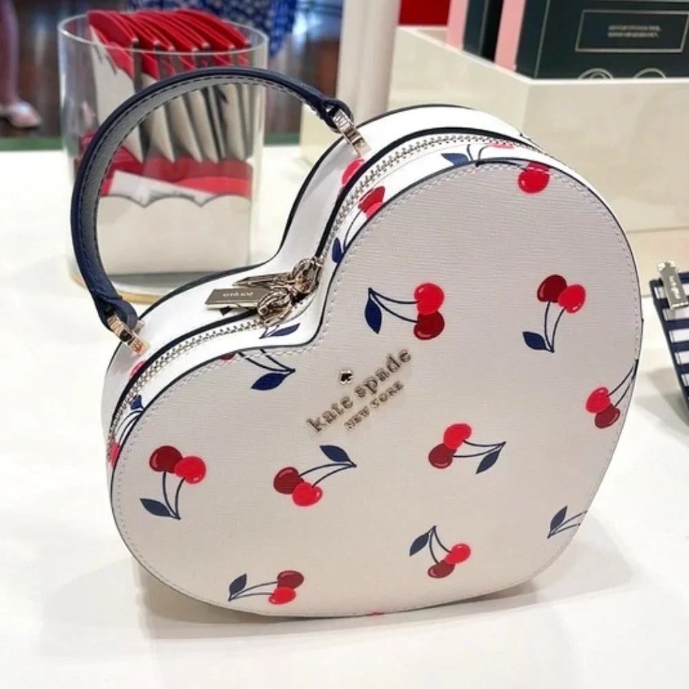 Kate Spade Love Shack Cherry Heart Crossbody Cream Multi